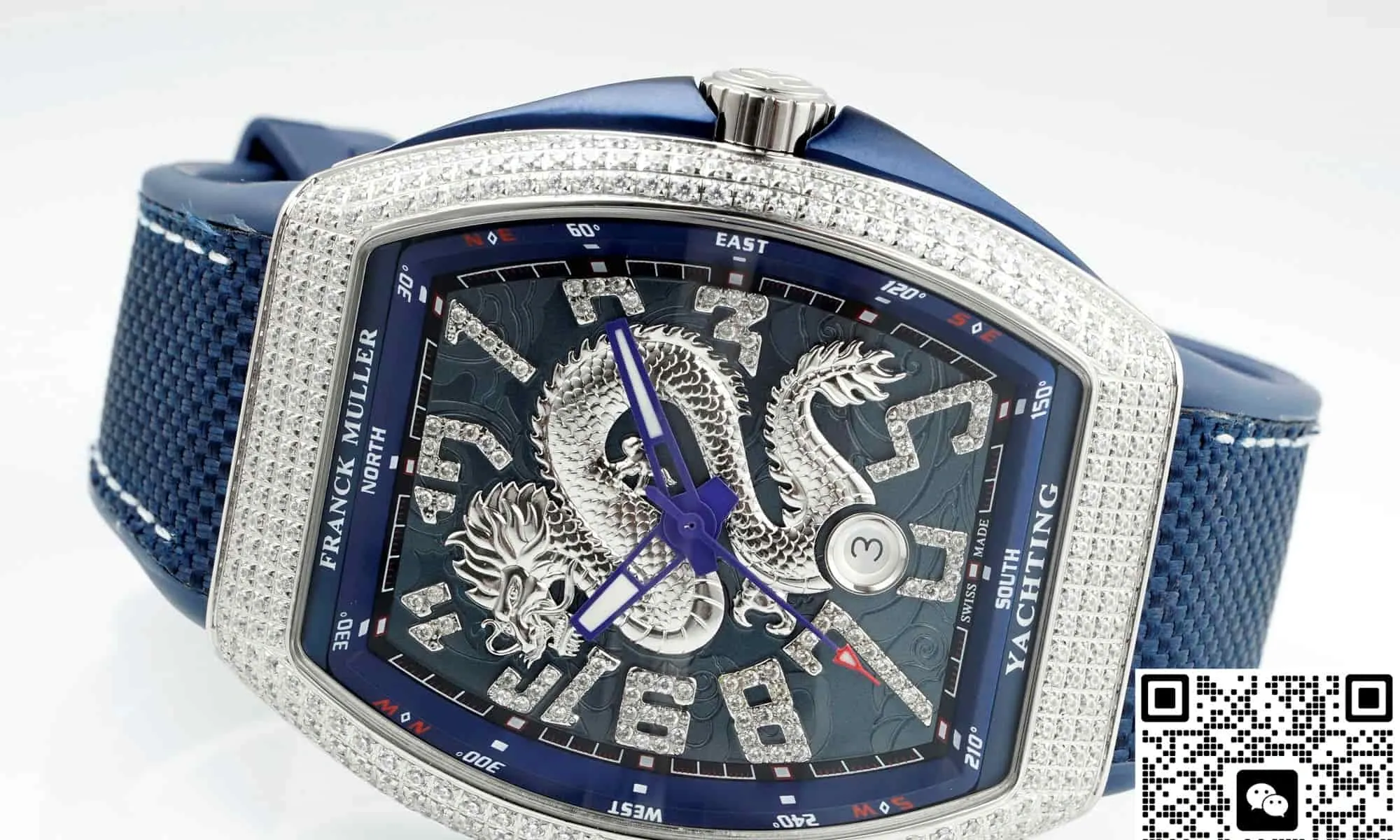 ABF Factory Franck Muller Vanguard Blue dial 1:1 Best Edition Replica Watch