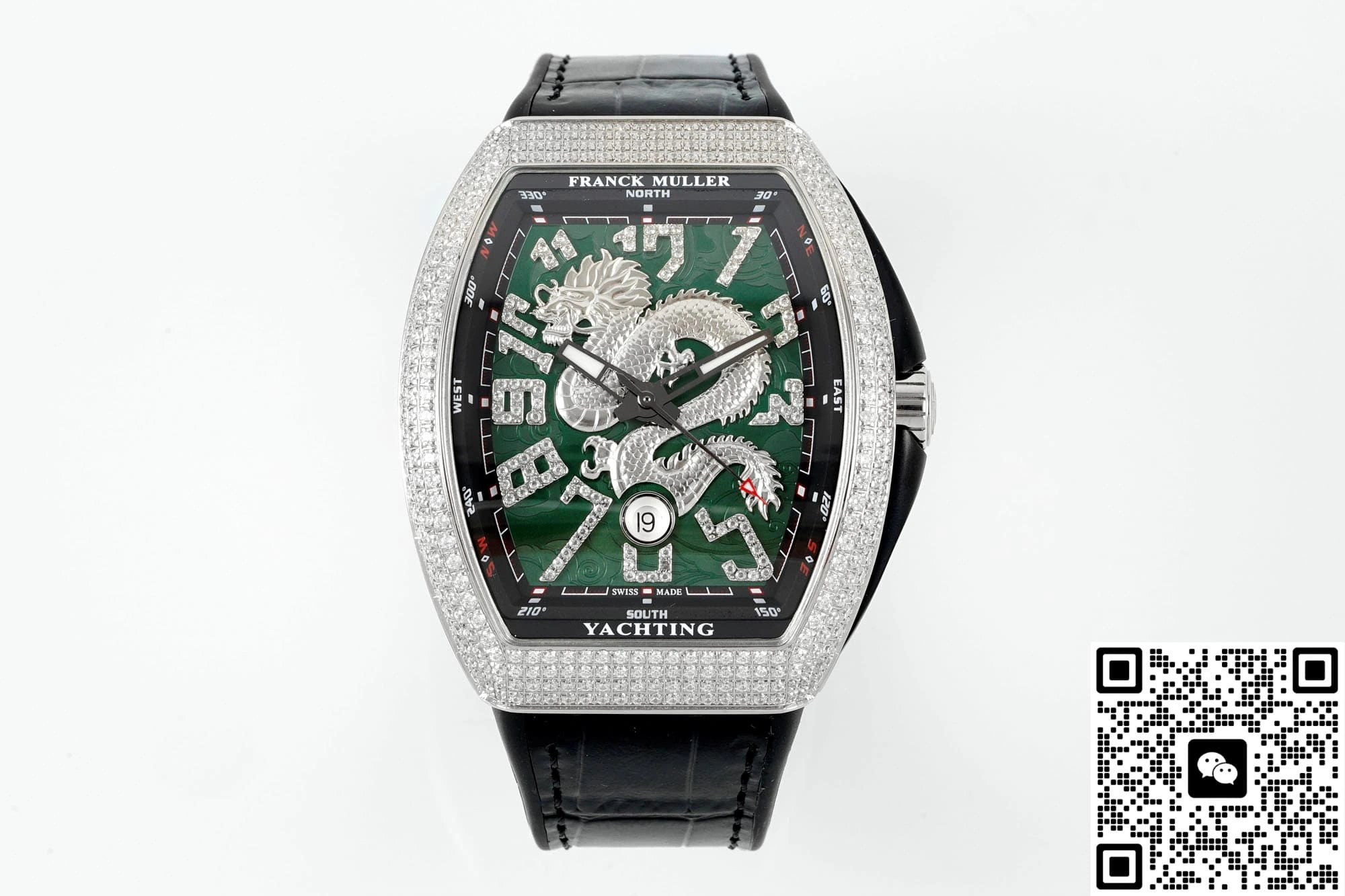 ABF Factory Franck Muller Vanguard Green dial 1:1 Best Edition Replica Watch
