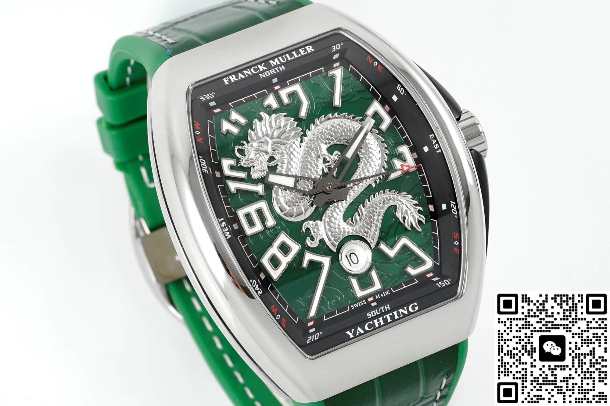 ABF Factory Franck Muller Vanguard Green strap 1:1 Best Edition Replica Watch