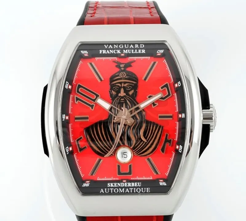 ABF Factory Franck Muller Vanguard Red dial 1:1 Best Edition Replica Watch