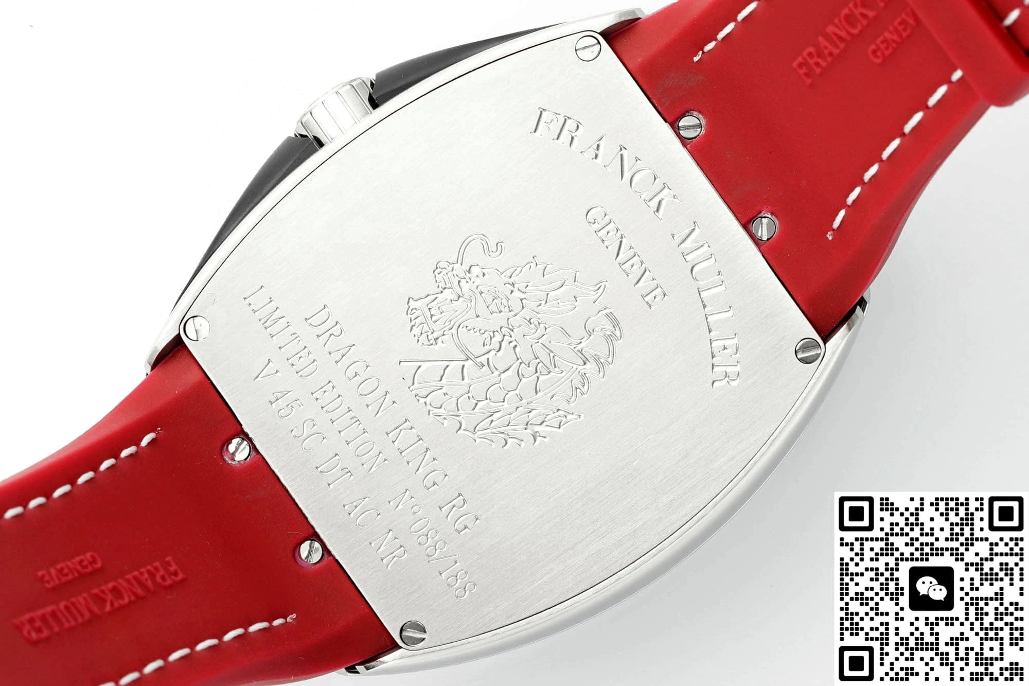 ABF Factory Franck Muller Vanguard Red strap 1:1 Best Edition Replica Watch