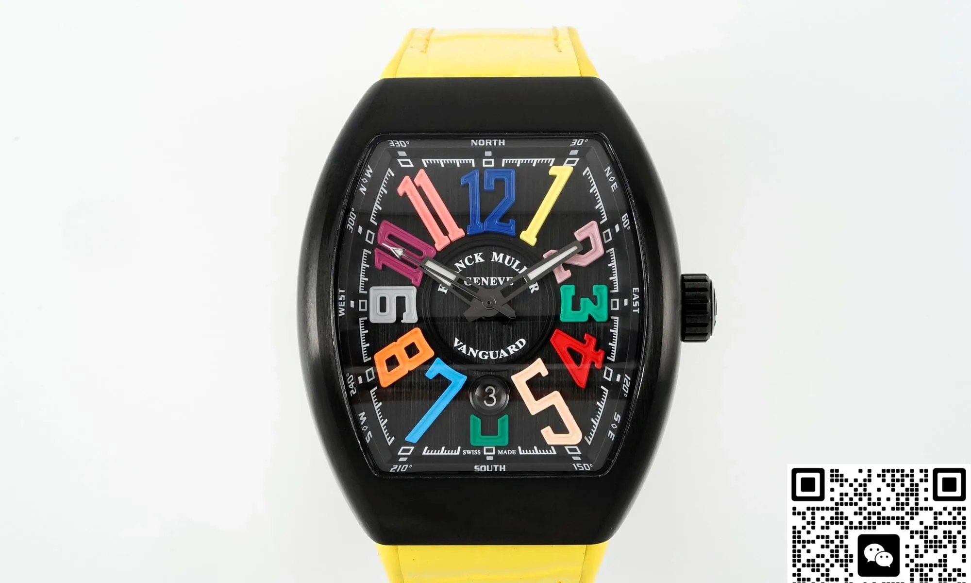 ABF Factory Franck Muller Vanguard Yellow strap 1:1 Best Edition Replica Watch