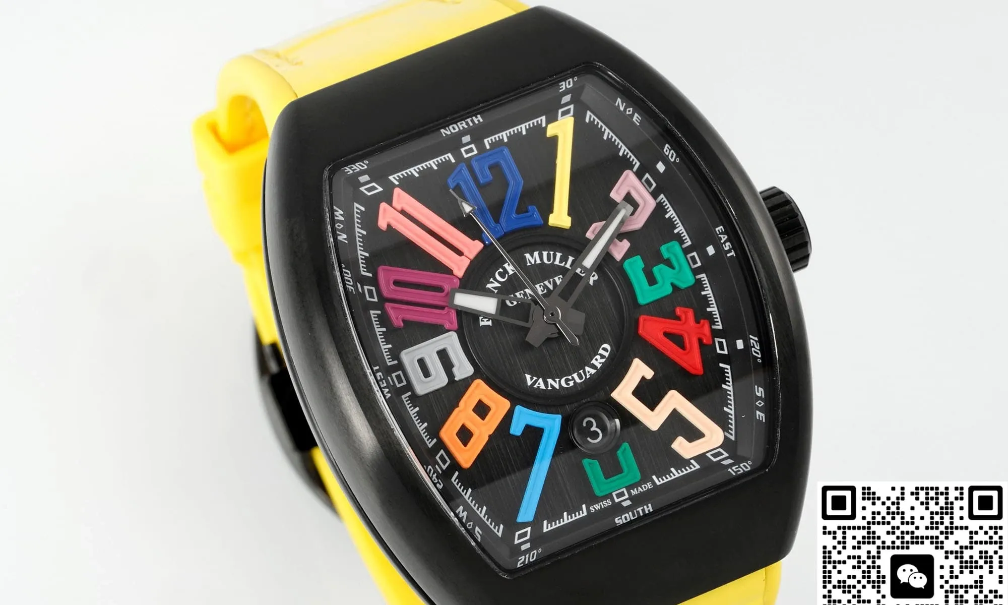 ABF Factory Franck Muller Vanguard Yellow strap 1:1 Best Edition Replica Watch