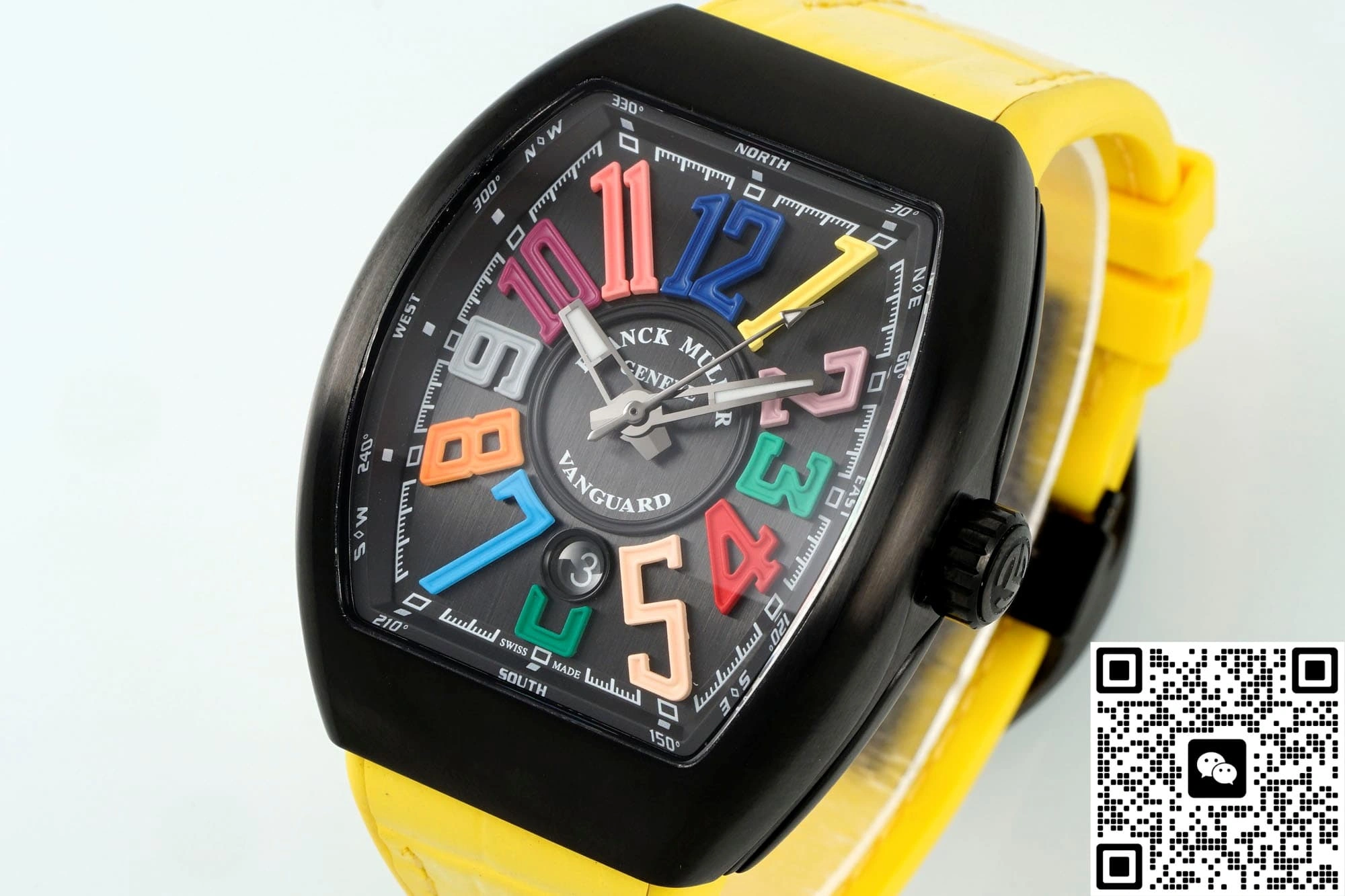 ABF Factory Franck Muller Vanguard Yellow strap 1:1 Best Edition Replica Watch
