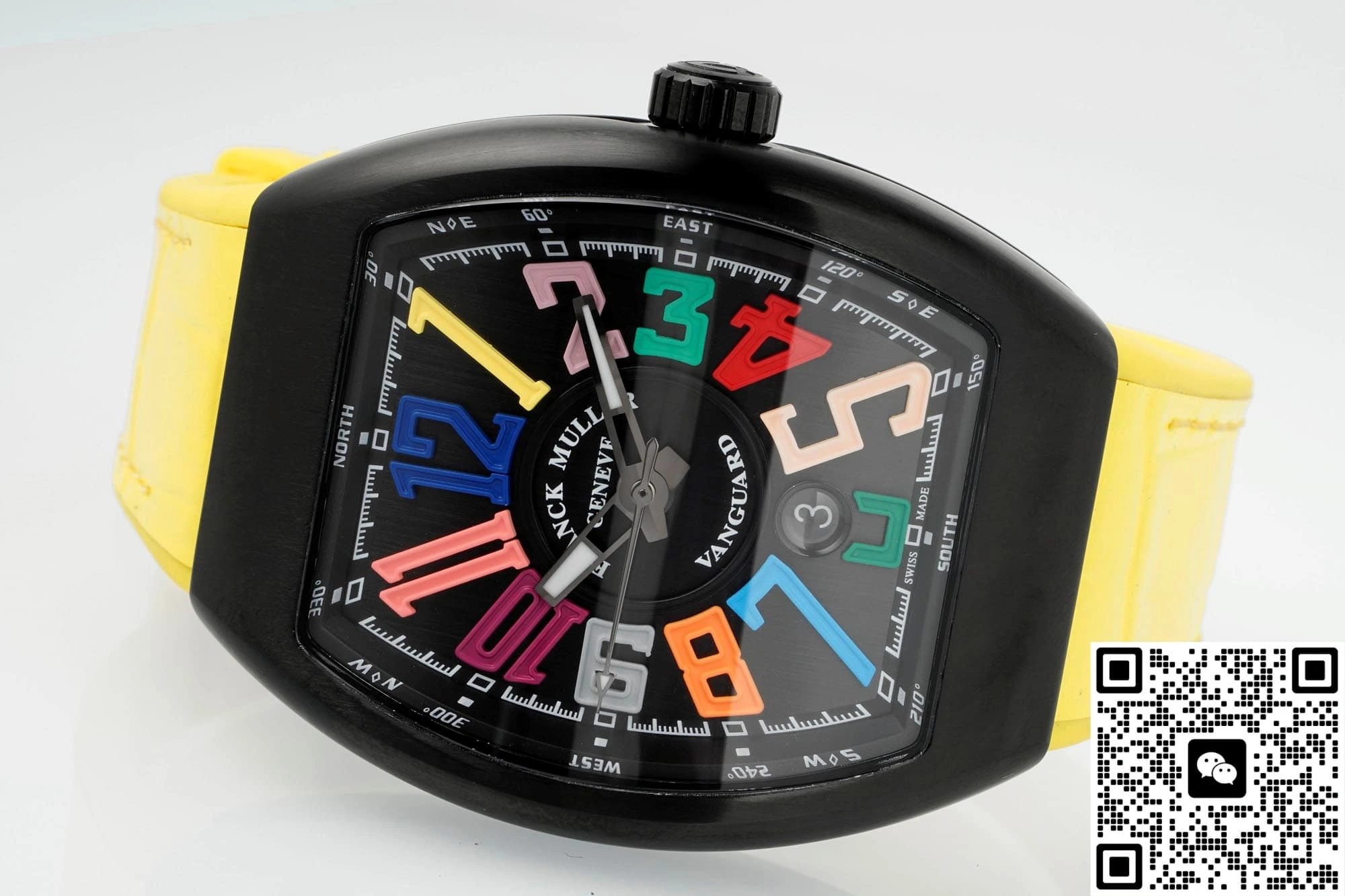 ABF Factory Franck Muller Vanguard Yellow strap 1:1 Best Edition Replica Watch