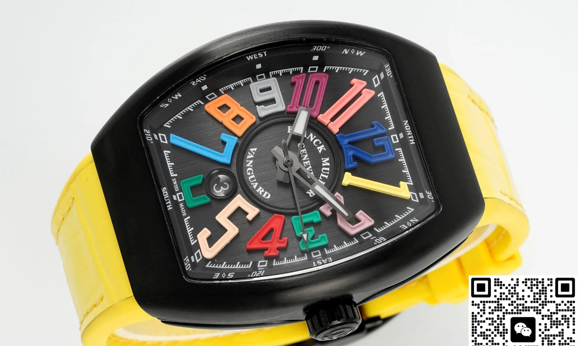 ABF Factory Franck Muller Vanguard Yellow strap 1:1 Best Edition Replica Watch