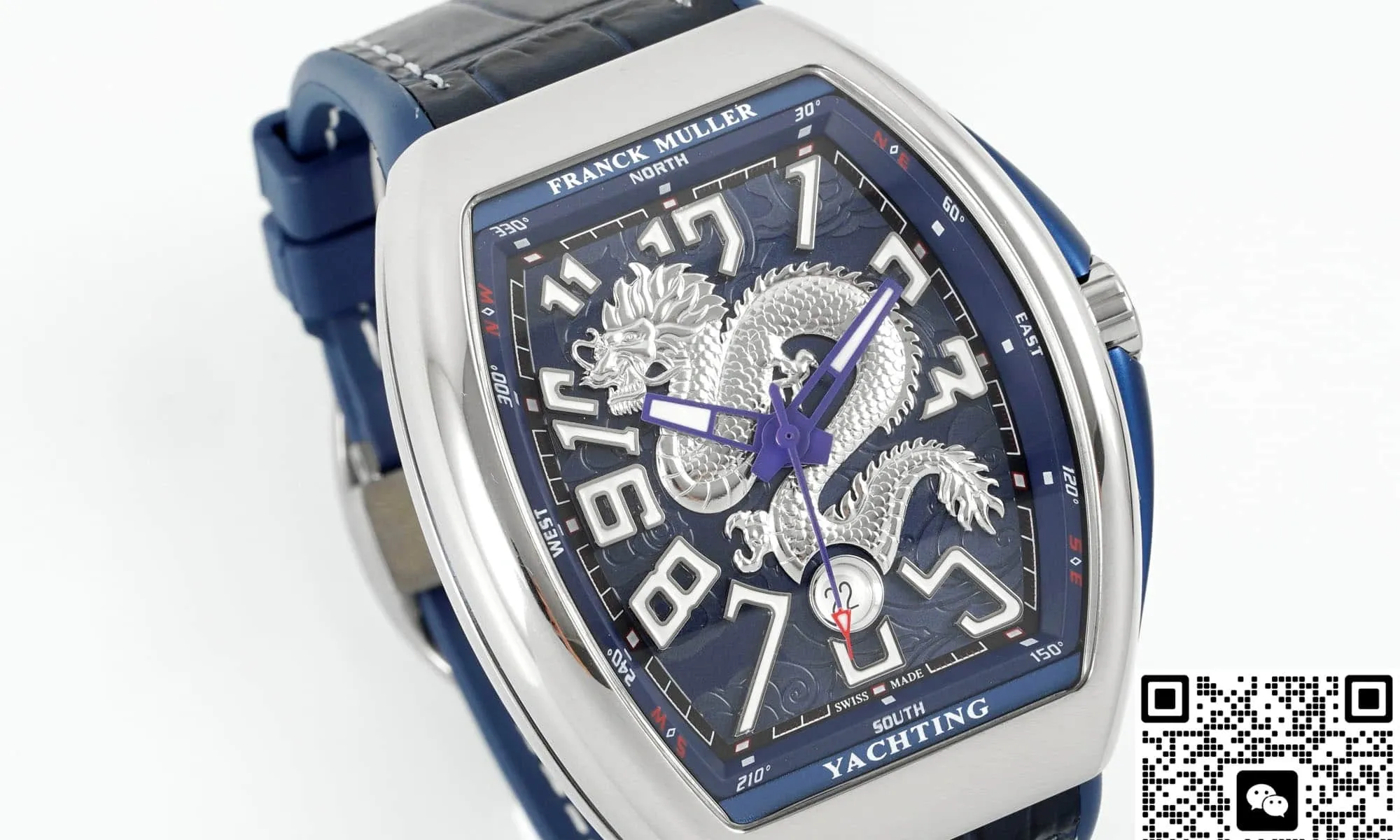 ABF Factory Franck Muller Vanguard blue strap 1:1 Best Edition Replica Watch