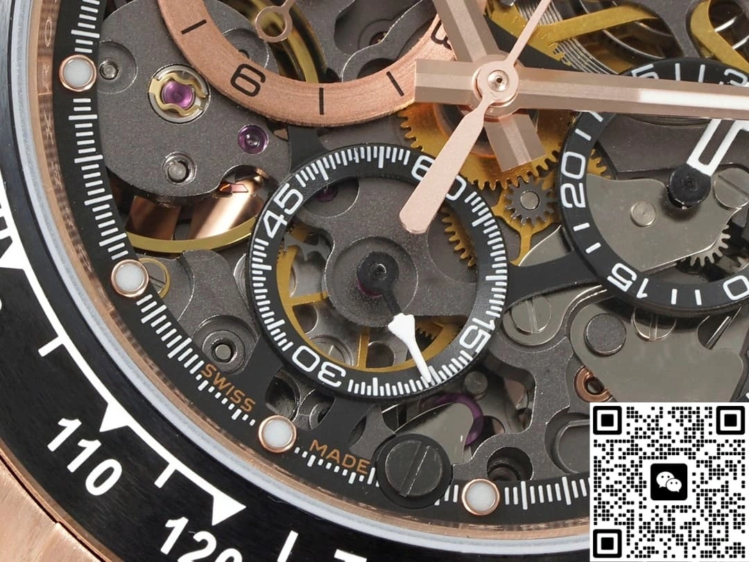 ADG Factory Rolex Daytona Skeleton dial 1:1 Best Edition Replica Watch