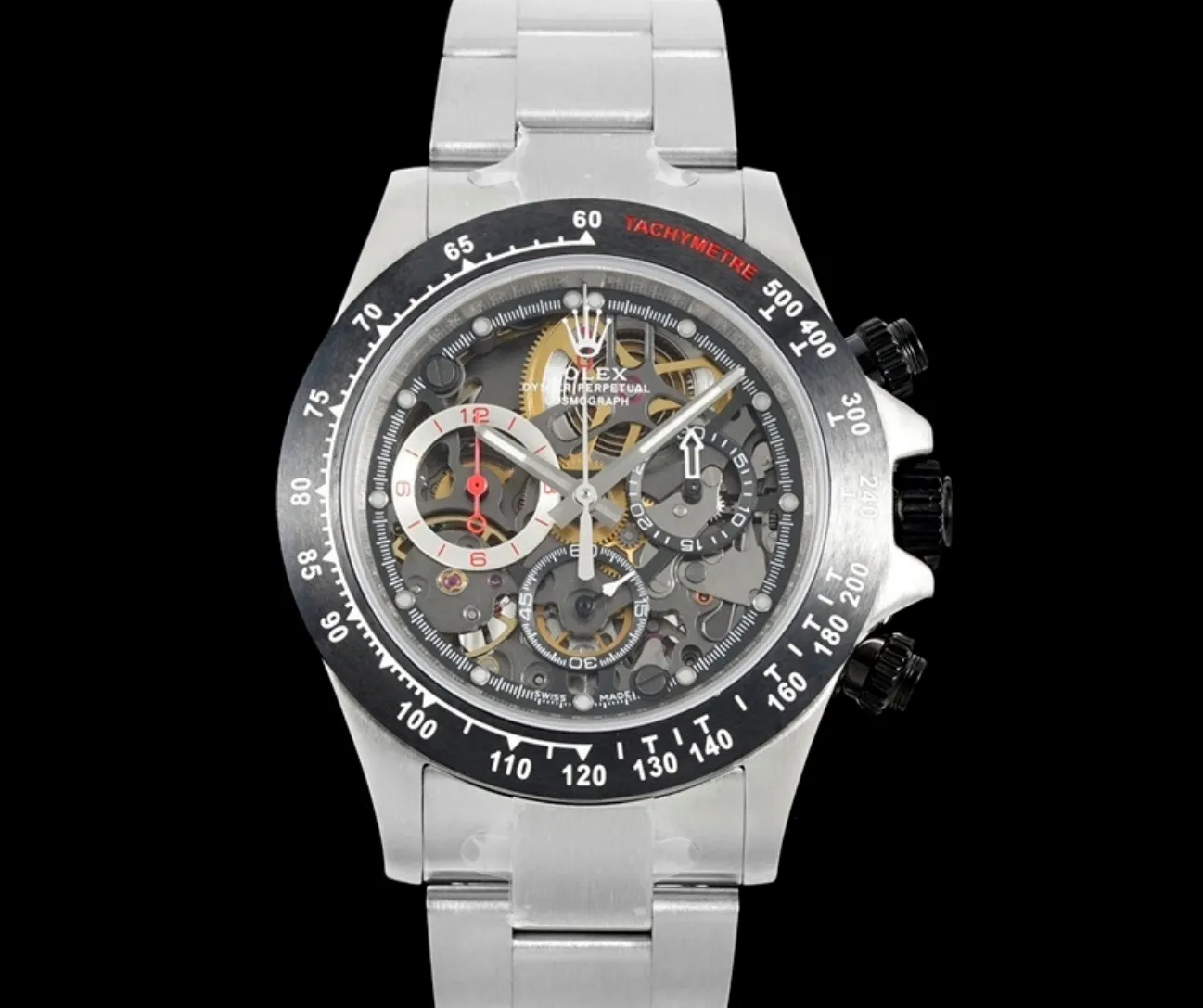 ADG Factory Rolex Daytona Transparent case back 1:1 Best Edition Replica Watch