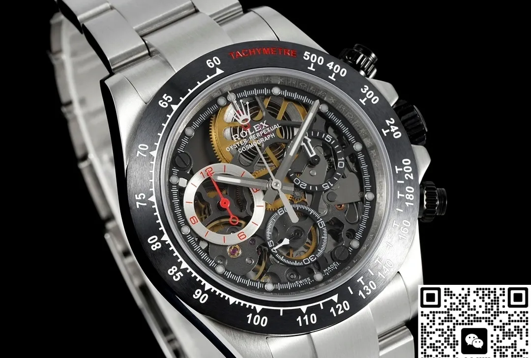 ADG Factory Rolex Daytona Transparent case back 1:1 Best Edition Replica Watch