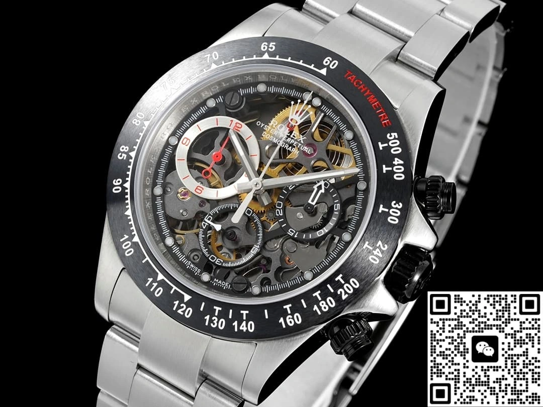 ADG Factory Rolex Daytona Transparent case back 1:1 Best Edition Replica Watch