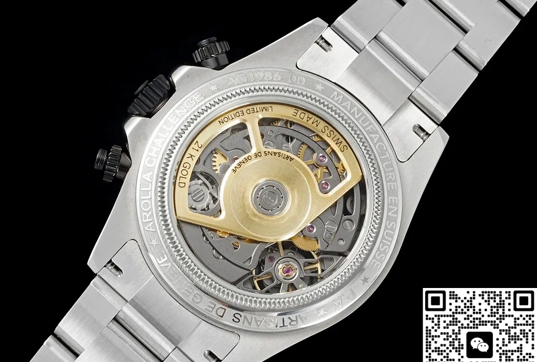 ADG Factory Rolex Daytona Transparent case back 1:1 Best Edition Replica Watch