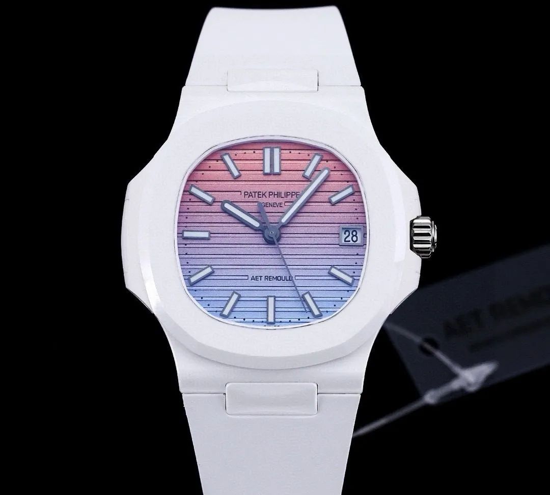 AET Factory Patek Philippe 5711 White ceramic 1:1 Best Edition Replica Watch