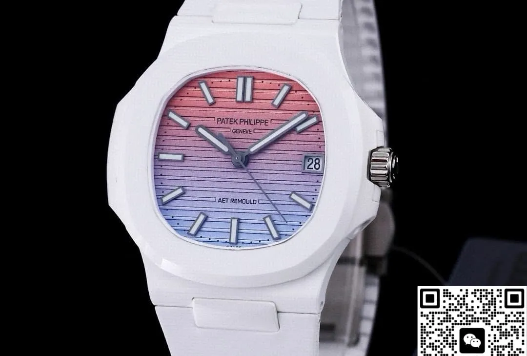 AET Factory Patek Philippe 5711 White ceramic 1:1 Best Edition Replica Watch