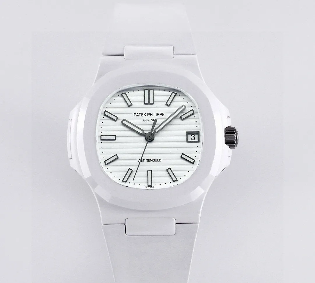 AET Factory Patek Philippe 5711 White strap 1:1 Best Edition Replica Watch