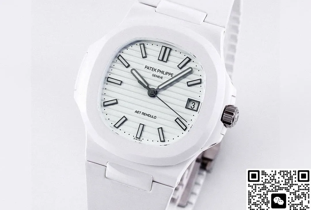AET Factory Patek Philippe 5711 White strap 1:1 Best Edition Replica Watch