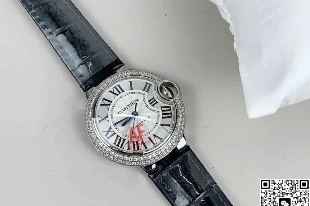 AF Factory Cartier Ballon Bleu Diamond Bezel 1:1 Best Edition Replica Watch