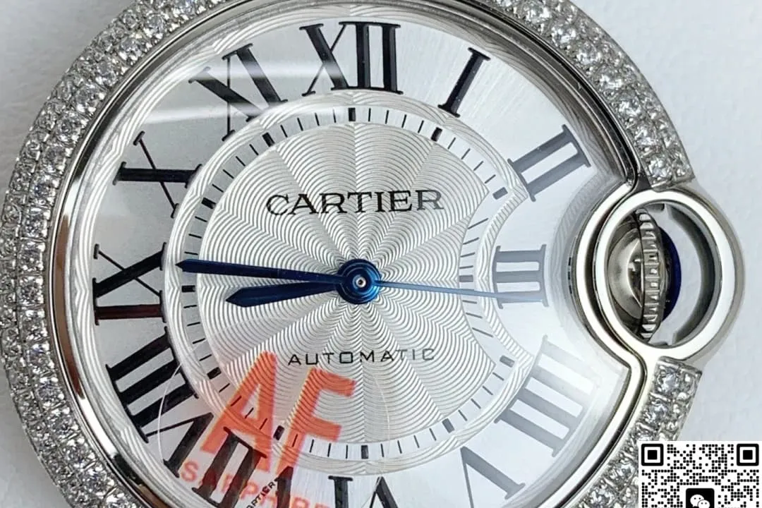 AF Factory Cartier Ballon Bleu Diamond Bezel 1:1 Best Edition Replica Watch