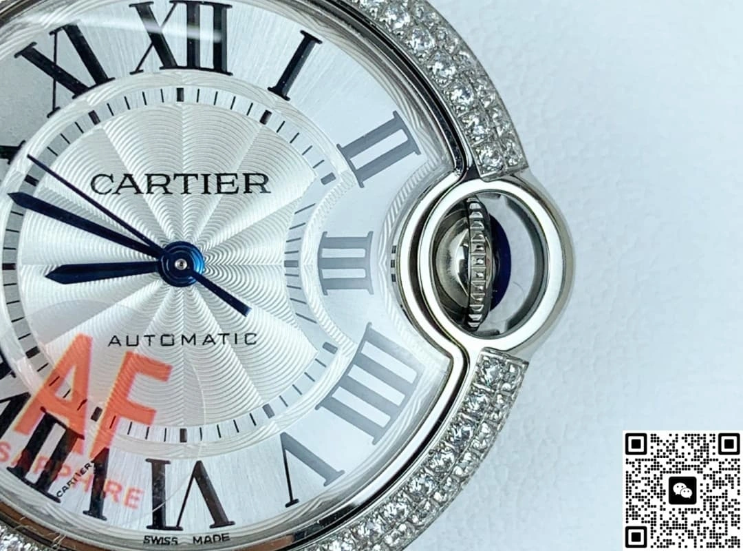 AF Factory Cartier Ballon Bleu Diamond Bezel 1:1 Best Edition Replica Watch