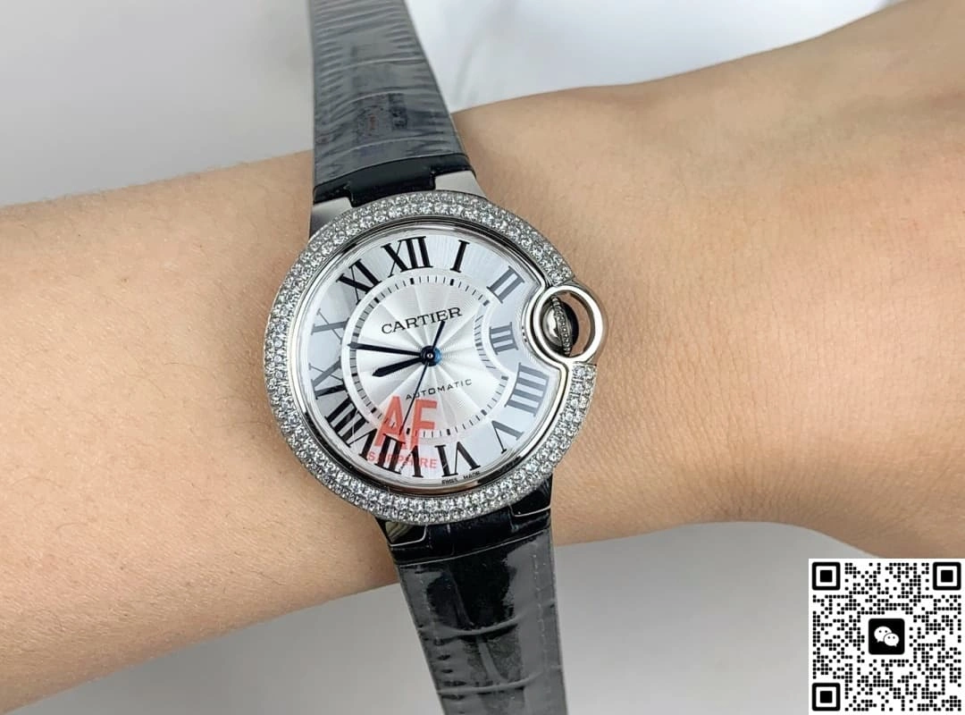 AF Factory Cartier Ballon Bleu Diamond Bezel 1:1 Best Edition Replica Watch