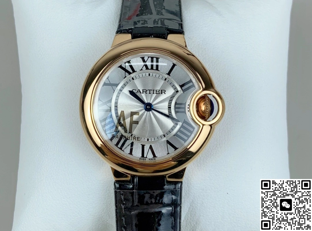 AF Factory Cartier Ballon Bleu Leather strap 1:1 Best Edition Replica Watch