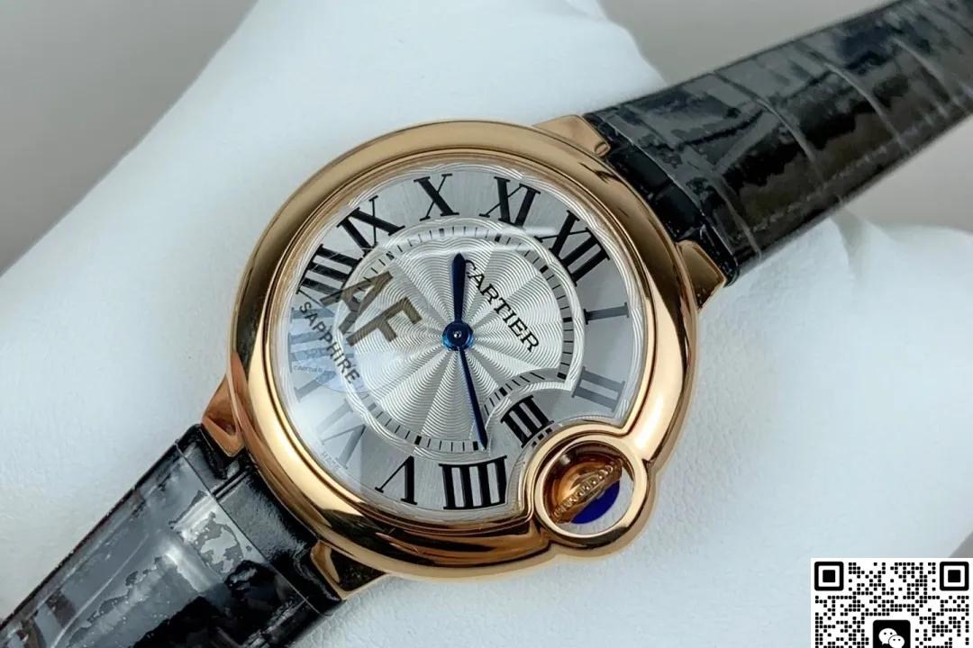 AF Factory Cartier Ballon Bleu Leather strap 1:1 Best Edition Replica Watch