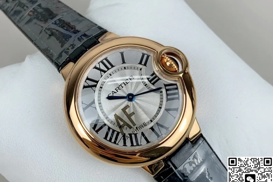 AF Factory Cartier Ballon Bleu Leather strap 1:1 Best Edition Replica Watch