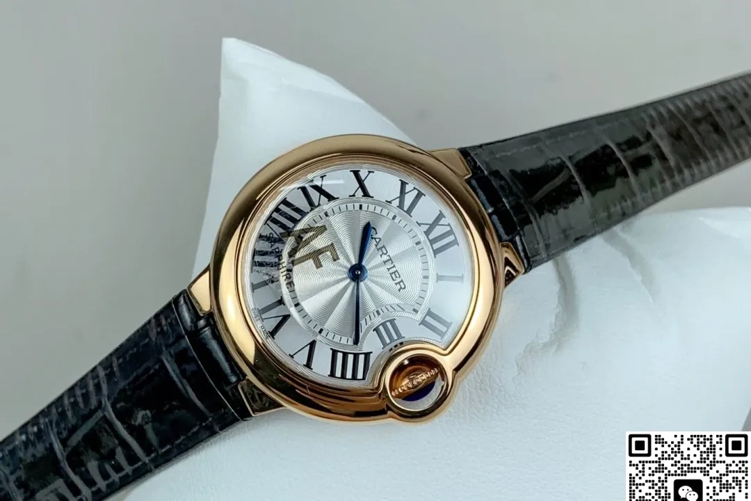 AF Factory Cartier Ballon Bleu Leather strap 1:1 Best Edition Replica Watch