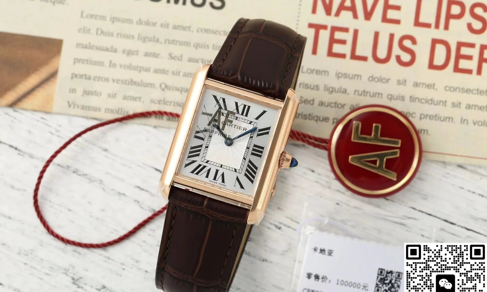 AF Factory Cartier Tank WGTA0056 1:1 Best Edition Replica Watch