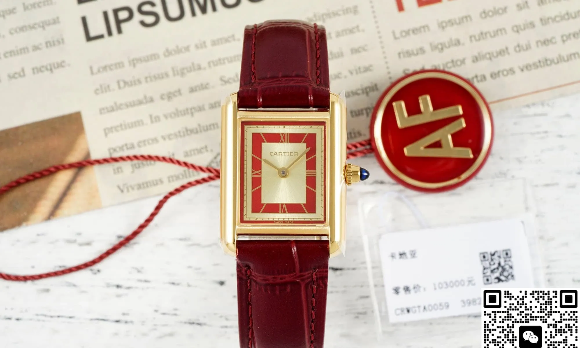 AF Factory Cartier Tank WGTA0059 1:1 Best Edition Replica Watch
