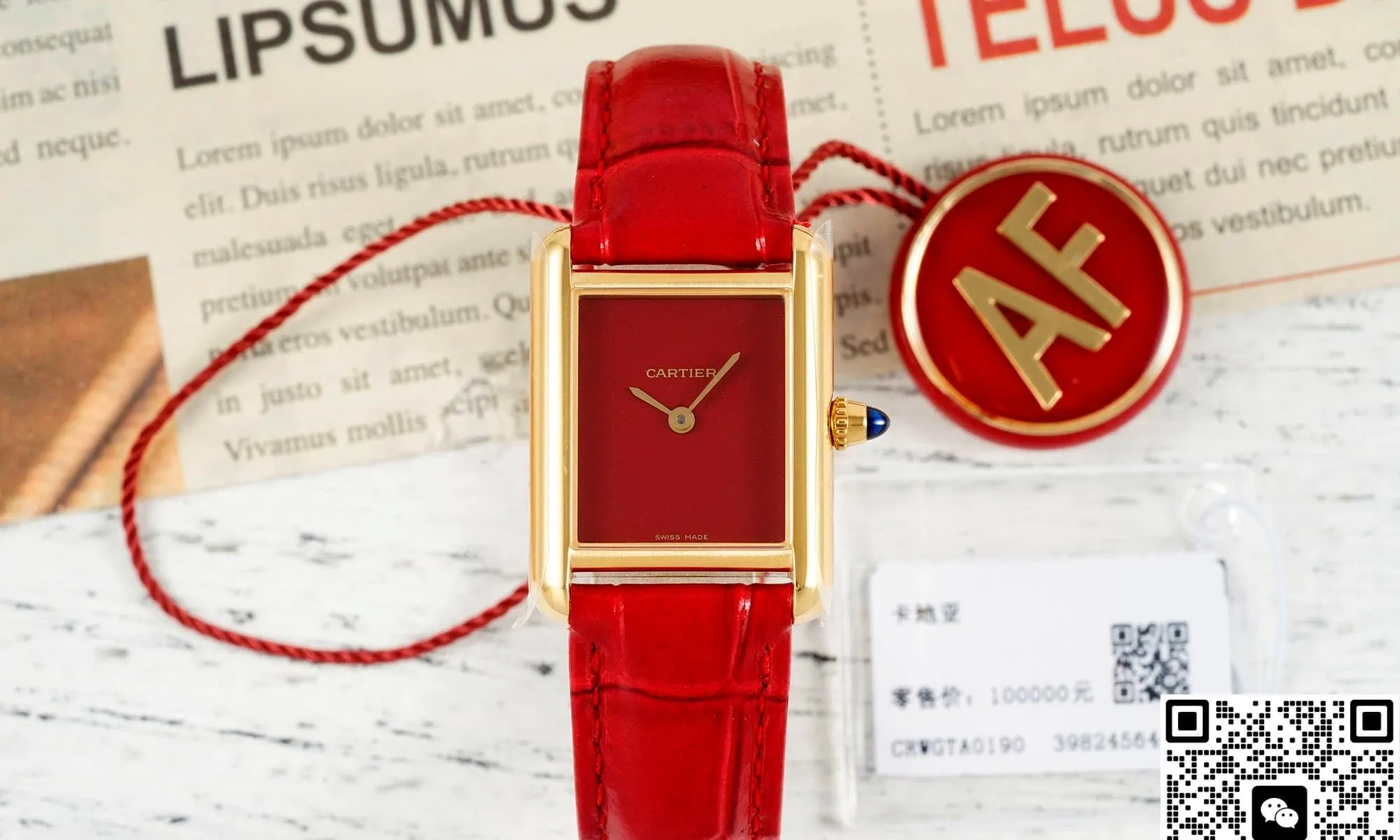 AF Factory Cartier Tank WGTA0190 1:1 Best Edition Replica Watch