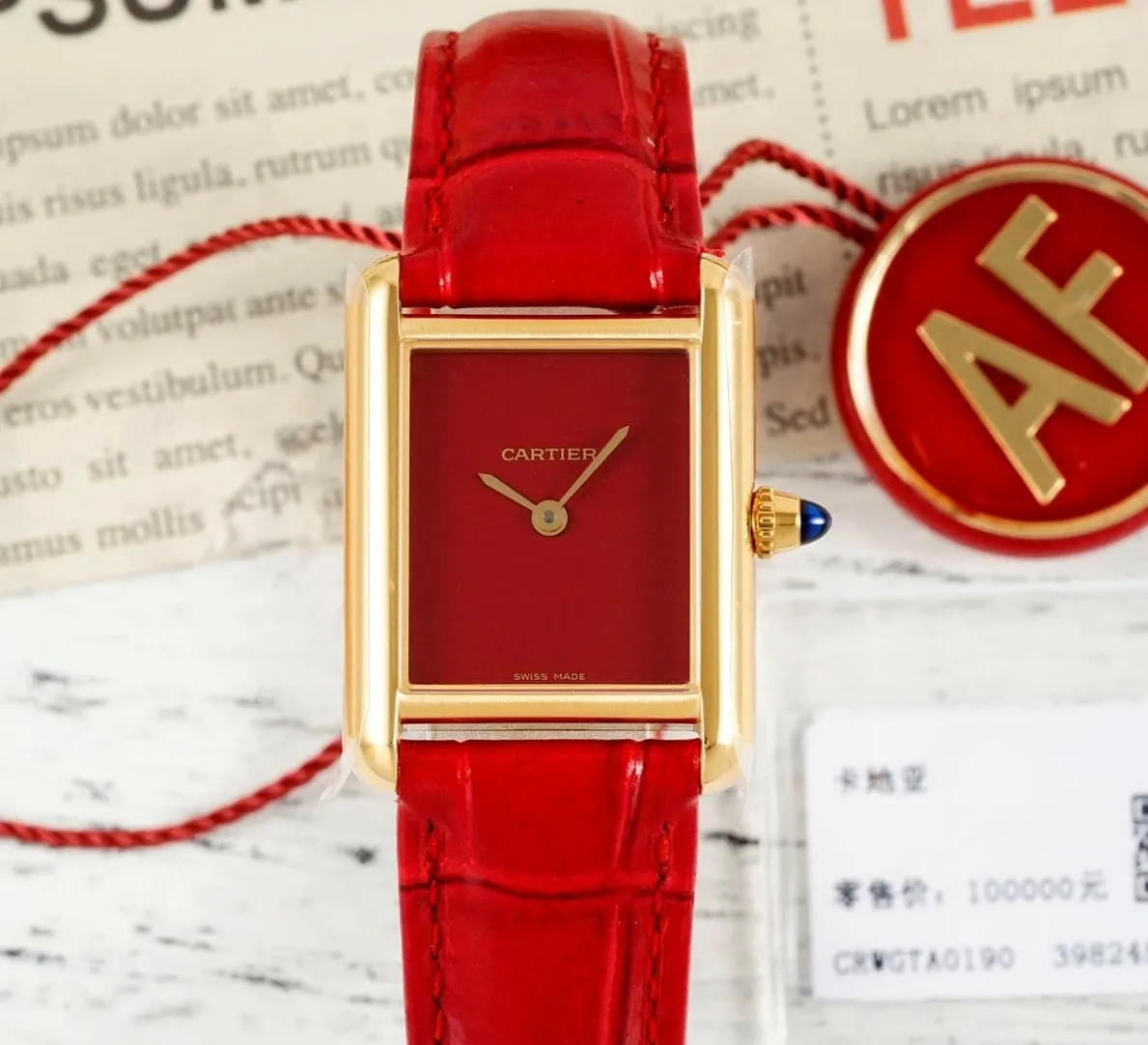 AF Factory Cartier Tank WGTA0190 1:1 Best Edition Replica Watch