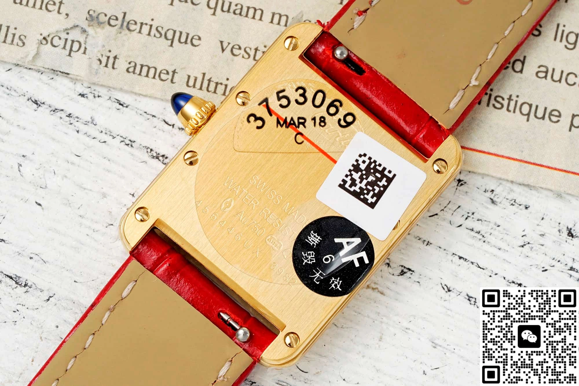 AF Factory Cartier Tank WGTA0190 1:1 Best Edition Replica Watch