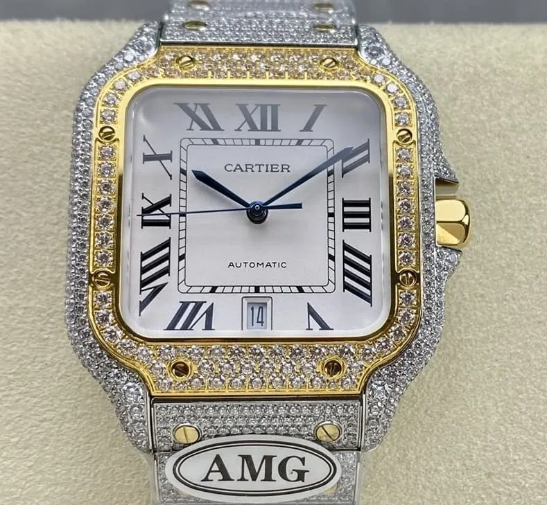 AMG Factory Cartier Santos W2SA0023 1:1 Best Edition Replica Watch