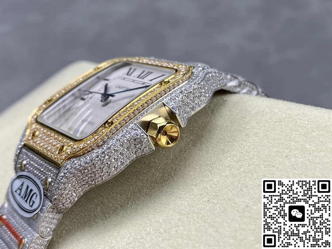 AMG Factory Cartier Santos W2SA0023 1:1 Best Edition Replica Watch
