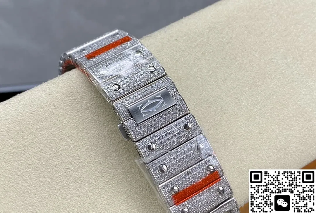 AMG Factory Cartier Santos WSSA0010 Blue Dial 1:1 Best Edition Replica Watch