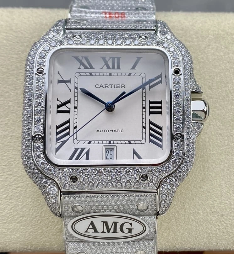 AMG Factory Cartier Santos WSSA0011 1:1 Best Edition Replica Watch