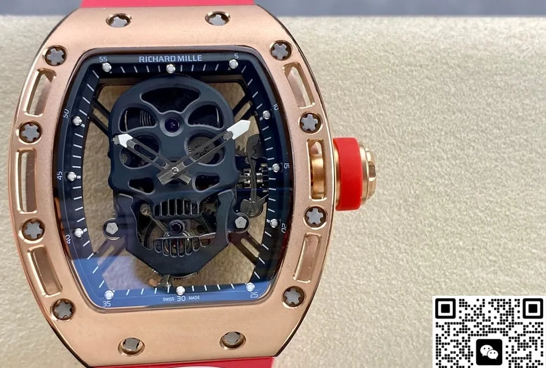 AMG Factory Richard Mille RM052 Red strap 1:1 Best Edition Replica Watch