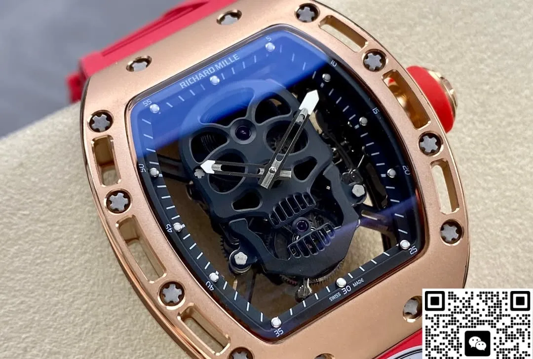 AMG Factory Richard Mille RM052 Red strap 1:1 Best Edition Replica Watch