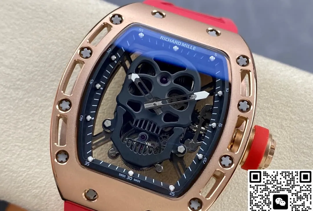AMG Factory Richard Mille RM052 Red strap 1:1 Best Edition Replica Watch