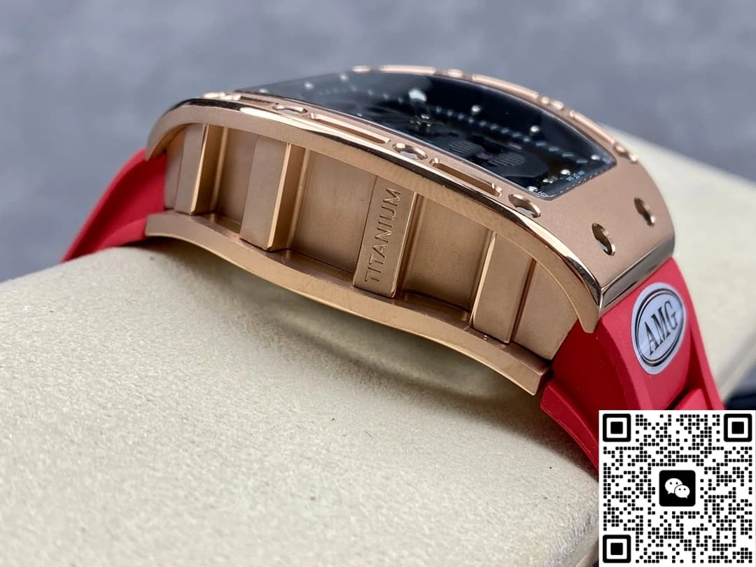 AMG Factory Richard Mille RM052 Red strap 1:1 Best Edition Replica Watch