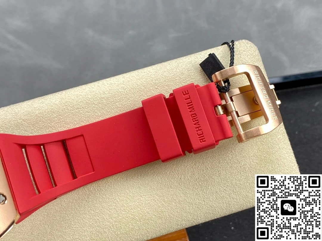 AMG Factory Richard Mille RM052 Red strap 1:1 Best Edition Replica Watch