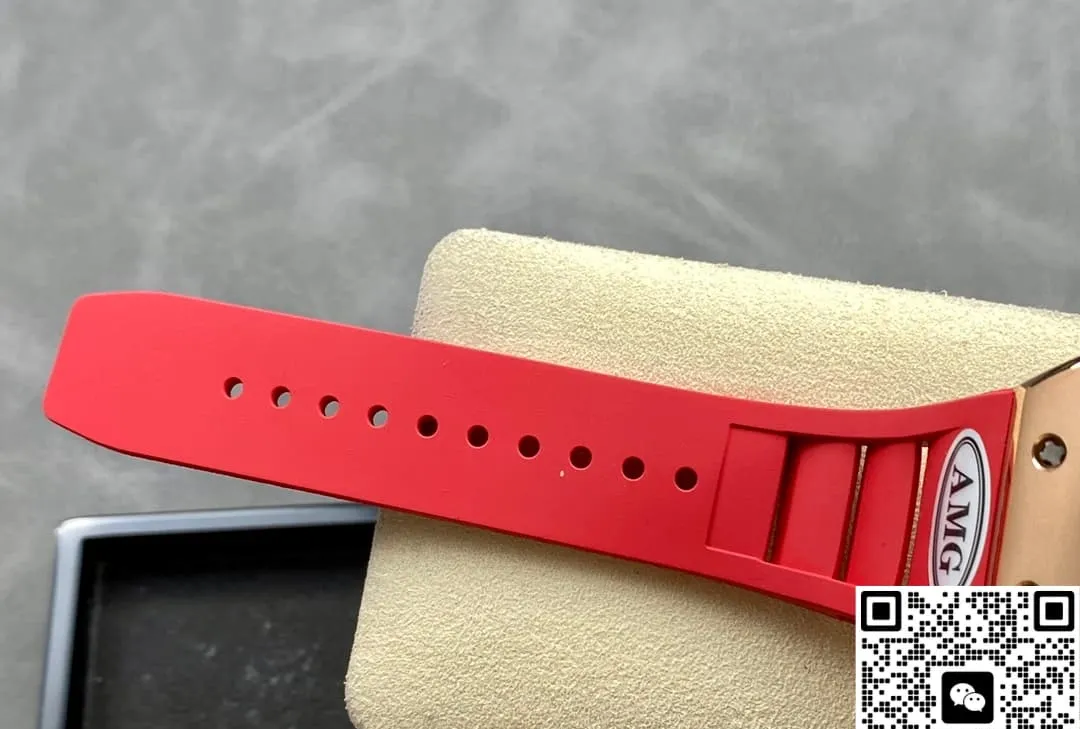 AMG Factory Richard Mille RM052 Red strap 1:1 Best Edition Replica Watch