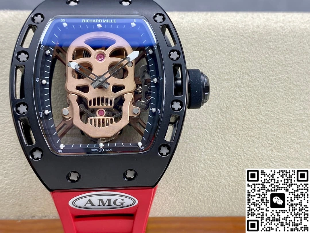 AMG Factory Richard Mille RM052 rubber strap 1:1 Best Edition Replica Watch