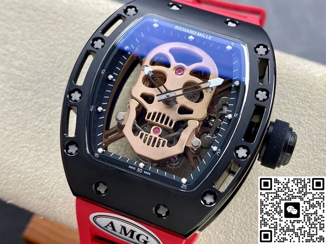 AMG Factory Richard Mille RM052 rubber strap 1:1 Best Edition Replica Watch
