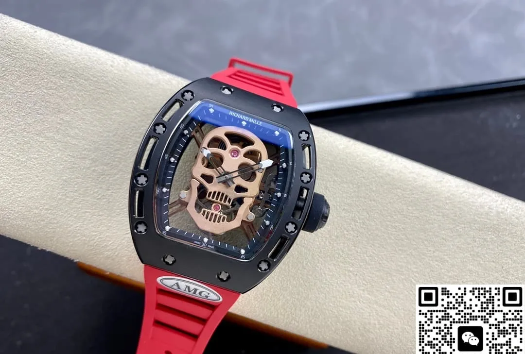 AMG Factory Richard Mille RM052 rubber strap 1:1 Best Edition Replica Watch