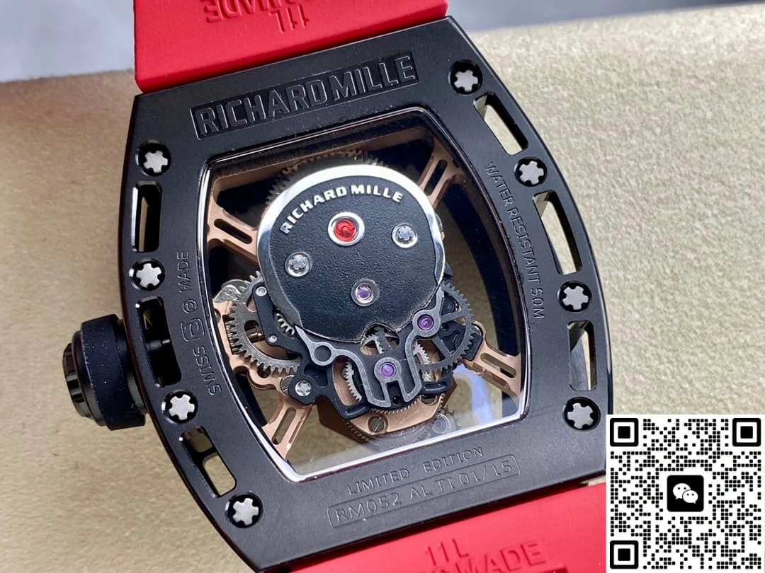 AMG Factory Richard Mille RM052 rubber strap 1:1 Best Edition Replica Watch