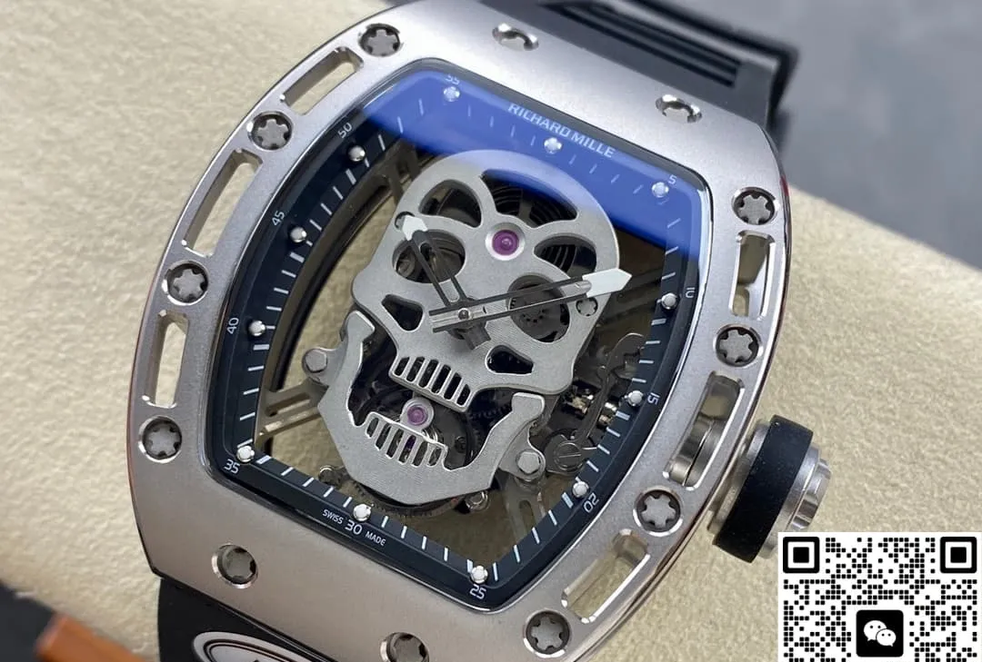 AMG Factory Richard Mille RM052 silver case 1:1 Best Edition Replica Watch