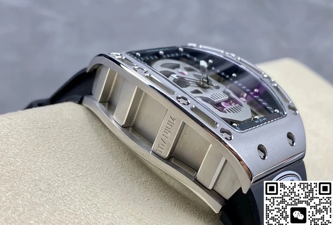 AMG Factory Richard Mille RM052 silver case 1:1 Best Edition Replica Watch