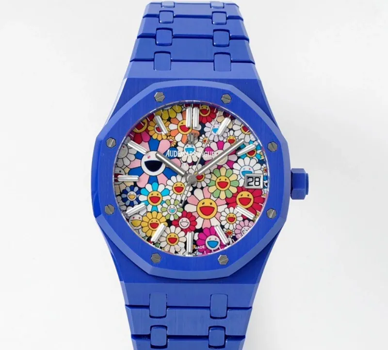APS Factory Audemars Piguet 15500 Blue ceramics 1:1 Best Edition Replica Watch